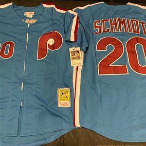 Mitchell & Ness 1983 PHILADELPHIA PHILLIES MIKE SCHMIDT JERSEY Sz 48,,50,52,54